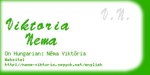 viktoria nema business card